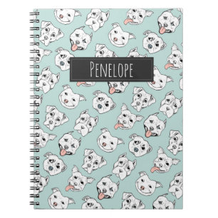 Cuaderno El modelo el del perro del pitbull añade su