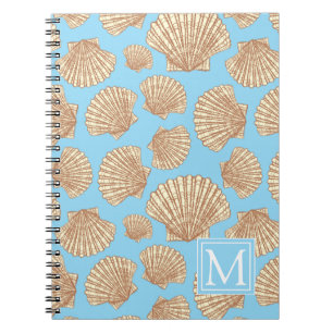 Cuaderno El modelo el del Seashell del estilo del vintage