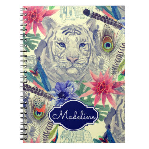 Cuaderno El modelo indio el del tigre del estilo del