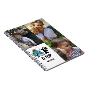 Cuaderno El monograma F del personalizado es para el ilustr