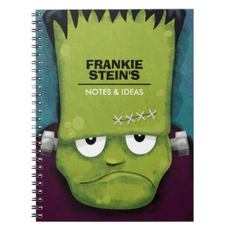 Cuaderno El monstruo de Frankenstein gruñón personalizado