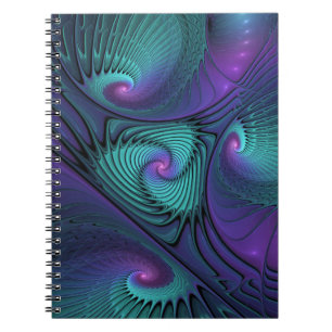 Cuaderno El morado se encuentra con el arte abstracto moder