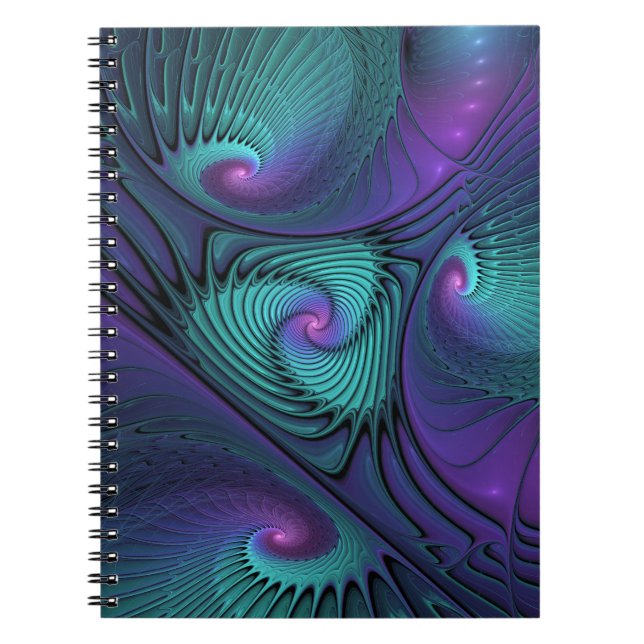 Cuaderno El morado se encuentra con el arte abstracto moder (Frente)