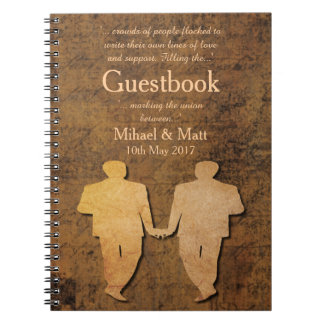 Cuaderno El muchacho resuelve el Guestbook gay de Love