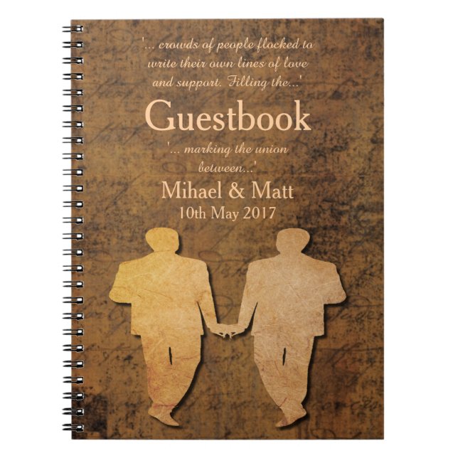 Cuaderno El muchacho resuelve el Guestbook gay de Love (Frente)