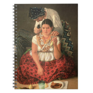 Cuaderno El muchacho y el chica gitanos, (aceite en lona)