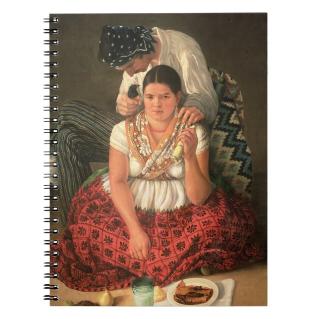 Cuaderno El muchacho y el chica gitanos, (aceite en lona) (Frente)
