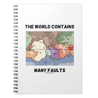 Cuaderno El Mundo Contiene Muchos Fallos (Tectónica De Plat