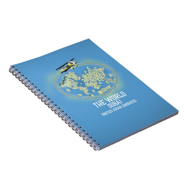 Cuaderno El Mundo Dubai Emiratos Árabes Unidos mapa (Lado Derecho)