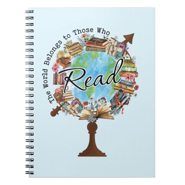 Cuaderno El mundo pertenece a los que leen (Frente)