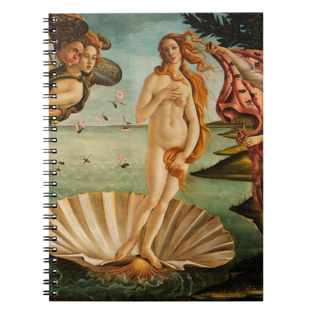 Cuaderno El nacimiento de Botticelli de Venus (Frente)