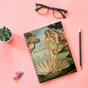 Cuaderno El nacimiento de Venus Botticelli