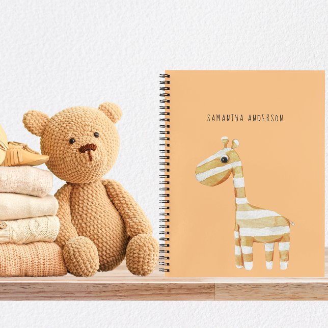 Cuaderno El Naranja Pastel Moderno Regalo De Bebé Para Que  (Subido por el creador)