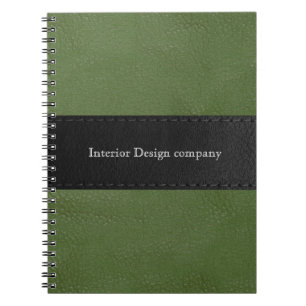 Cuaderno El negocio de la textura con aspecto de cuero   Ve