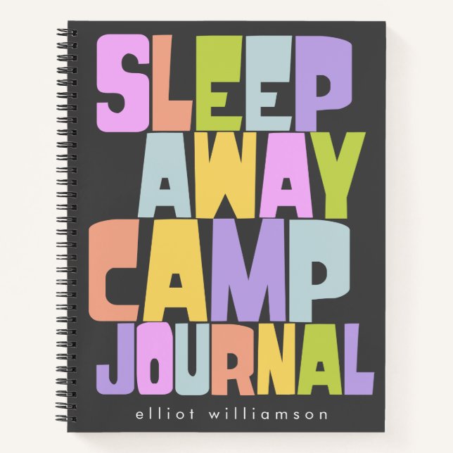 Cuaderno El negro del campamento de verano de Sleepaway per (Anverso)