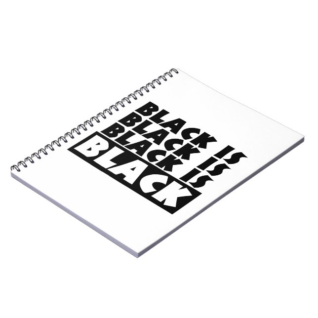 Cuaderno El negro es negro (Lado Izquierdo)