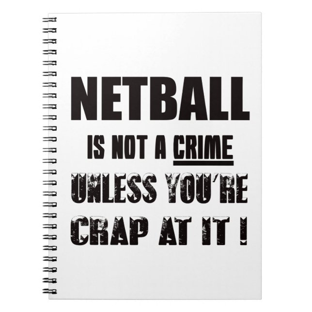 Cuaderno El Netball no es un crimen (Frente)