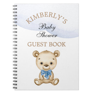 Cuaderno El niño pequeño Teddy Bear Baby Shower personaliza