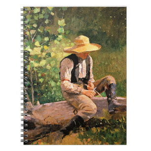 Cuaderno El niño tallando de Winslow Homer