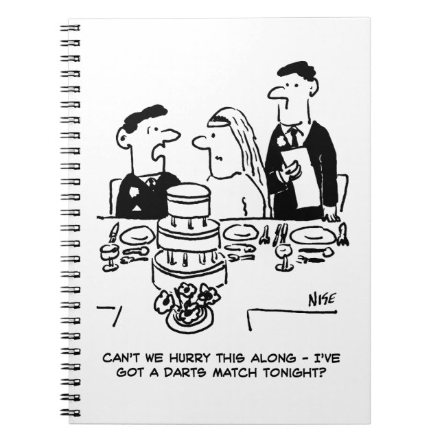 Cuaderno El novio de la recepción de bodas tiene un juego d (Frente)