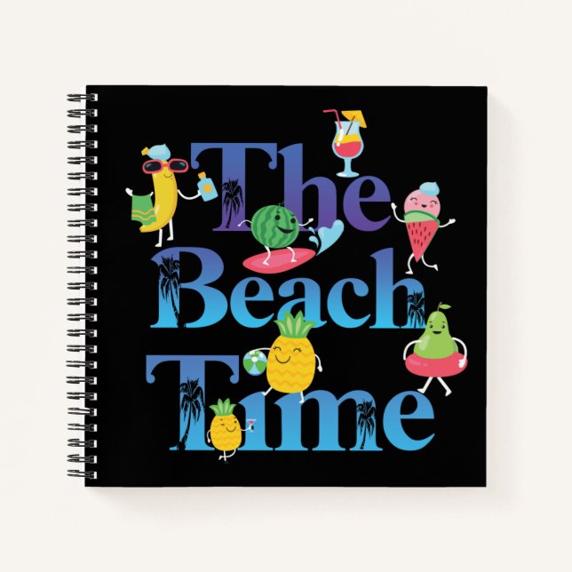 Cuaderno El ordenador portátil Beach Time (Anverso)