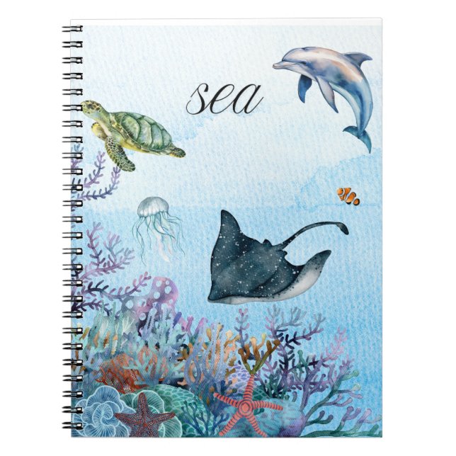 Cuaderno El ordenador portátil marino (Frente)