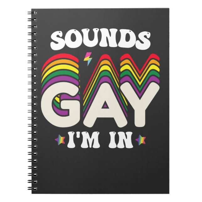 Cuaderno El Orgullo LGBT Groovy me suena gay (Frente)