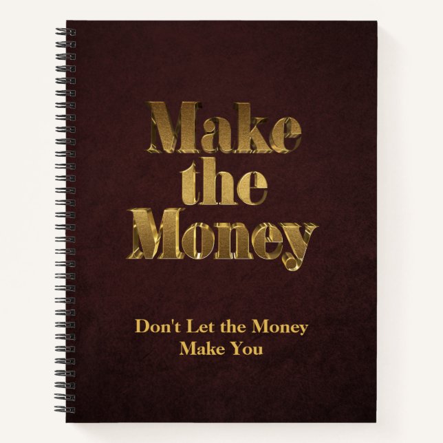 Cuaderno El oro 3D gana dinero (Anverso)