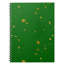 Cuaderno El oro falla en el verde esmeralda