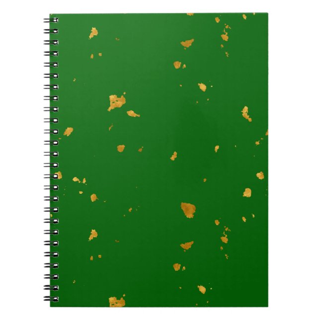 Cuaderno El oro falla en el verde esmeralda (Frente)