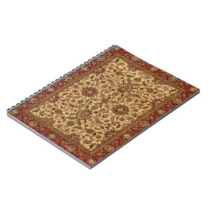 Cuaderno El oro florece el tapastery de oriental del