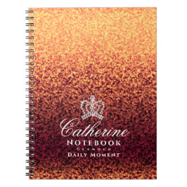Cuaderno El oro rojo de la brillante corona