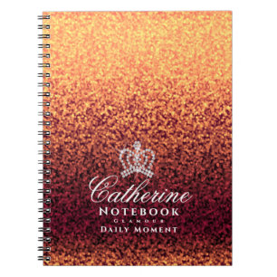 Cuaderno El oro rojo de la brillante corona