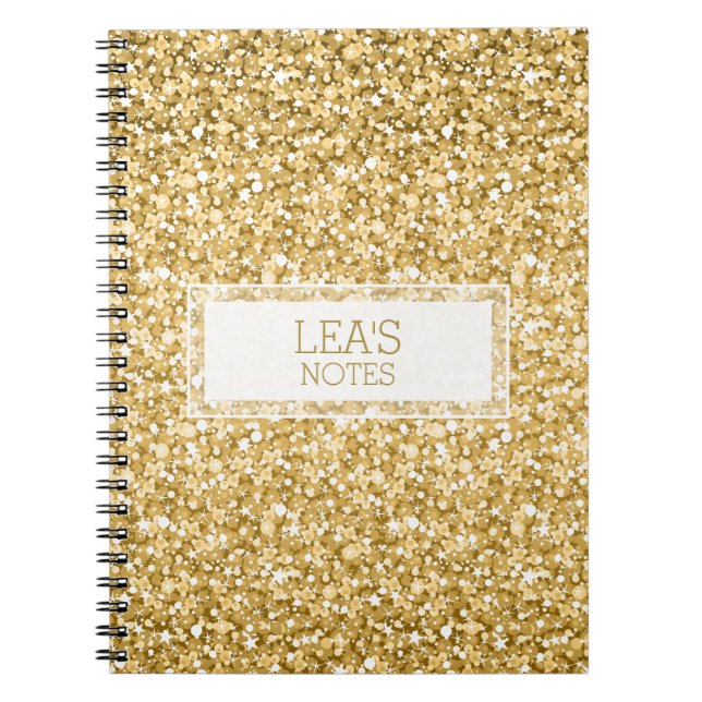Cuaderno El Oro Y El Purpurina Blanco Espumosos (Frente)