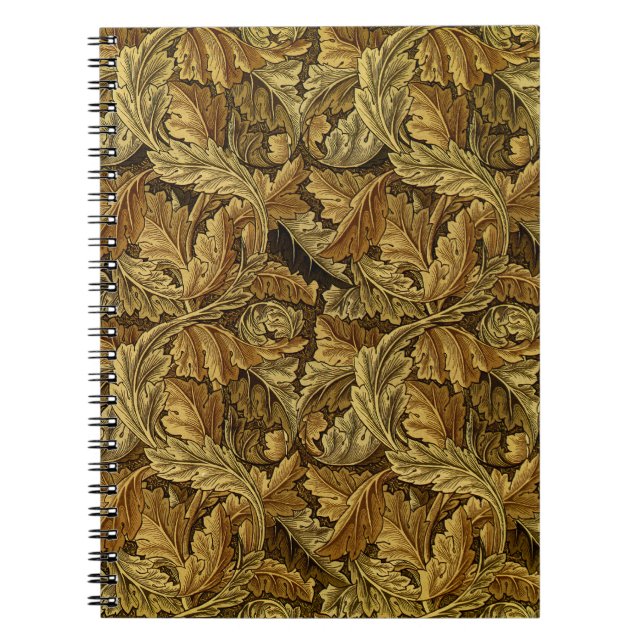 Cuaderno El otoño deja el patrón de William Morris (Frente)
