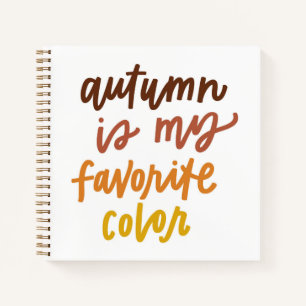 Cuaderno "El otoño es mi color favorito"