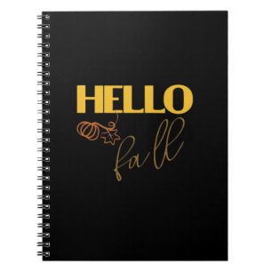 Cuaderno El otoño se va a ir a la escuela de diseño calabaz