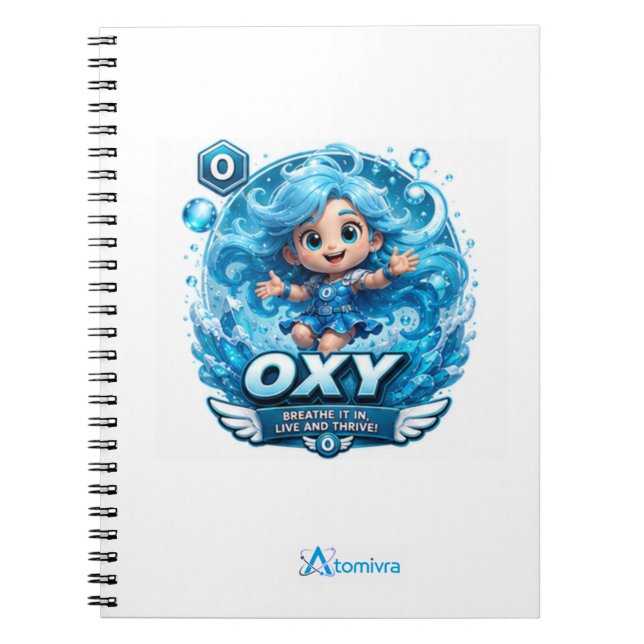 Cuaderno El oxígeno es ATOMIVRA (Frente)