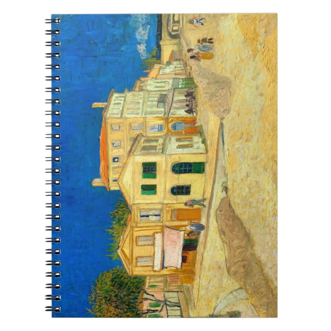 Cuaderno El paisaje de la casa amarilla arte Espiral Van Go (Frente)