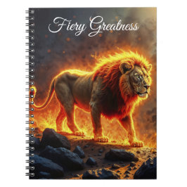 Cuaderno El paisaje infernal de los leones de fuego llama a