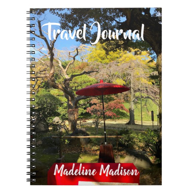 Cuaderno El paisaje otoñal en el jardín japonés (Frente)