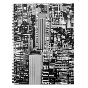 Cuaderno El paisaje urbano de Nueva York en blanco y negro