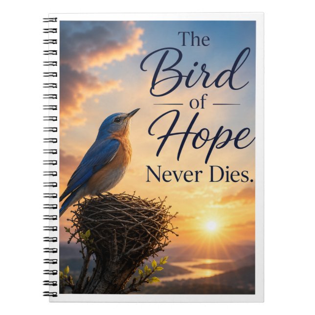 Cuaderno El Pájaro de la Esperanza Nunca Muere (Frente)