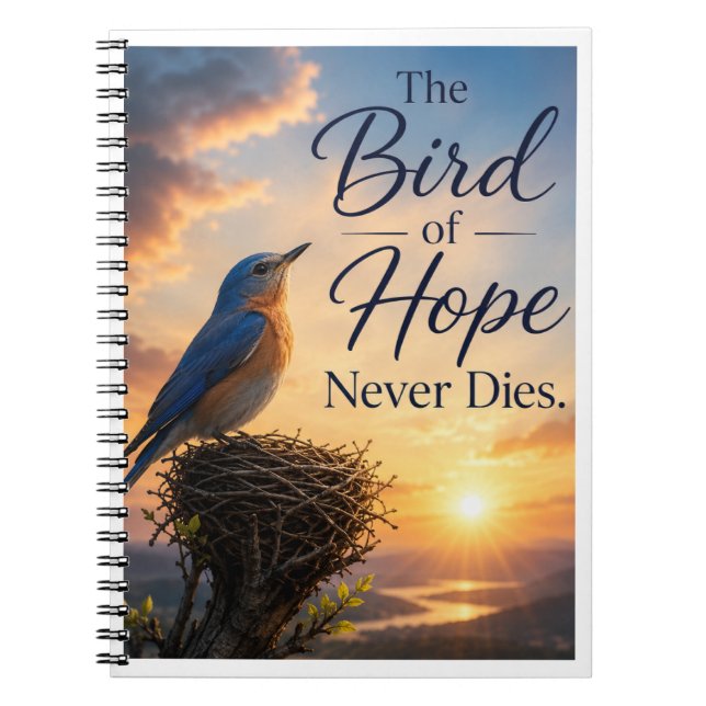 Cuaderno El Pájaro de la Esperanza Nunca Muere (Frente)