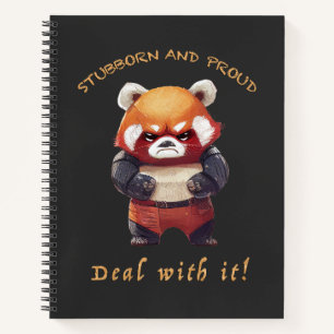 Cuaderno El Panda Rojo Trinitoso Se Enfrenta A La Diversión