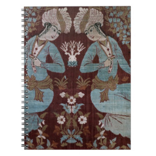 Cuaderno El panel del estilo de Isfahán, persa, siglo XVII