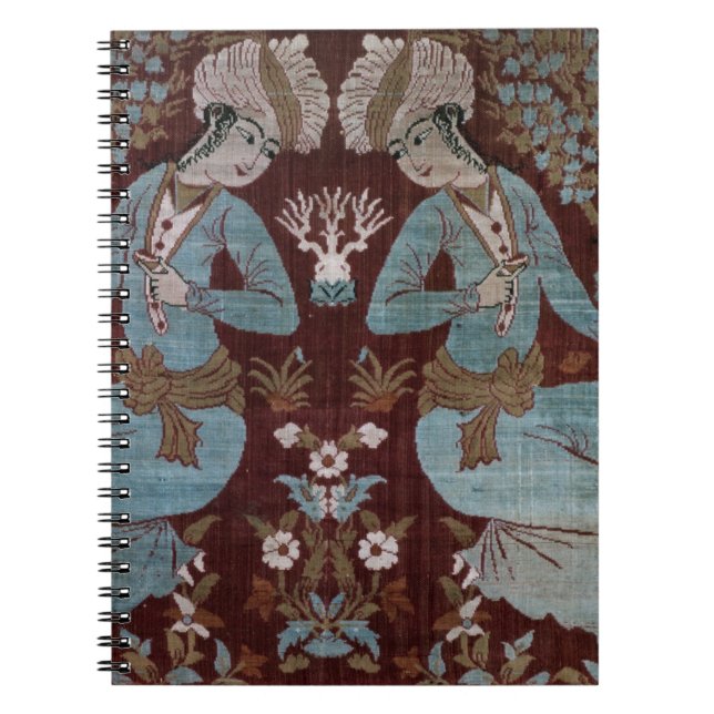 Cuaderno El panel del estilo de Isfahán, persa, siglo XVII (Frente)