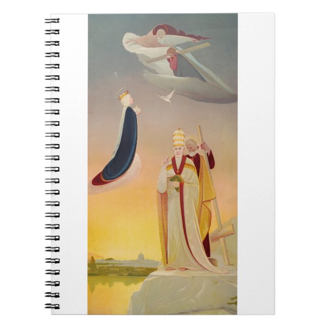 Cuaderno El Papa de Roma, Virgen María y Jesús (Frente)