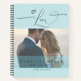 Cuaderno El paraíso romántico ama al Boda personalizado