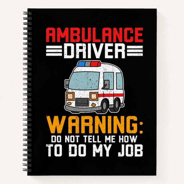 Cuaderno El paramédico del controlador de ambulancias hace  (Anverso)
